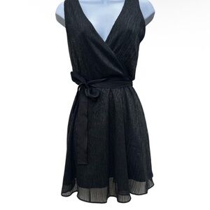 Banana Republic Black Wrap Mini Dress